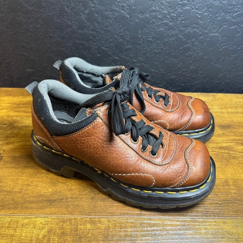Dr. Martens‎ 9797 Brown Leather Chunky Oxford Shoes US Women 7 UK 5